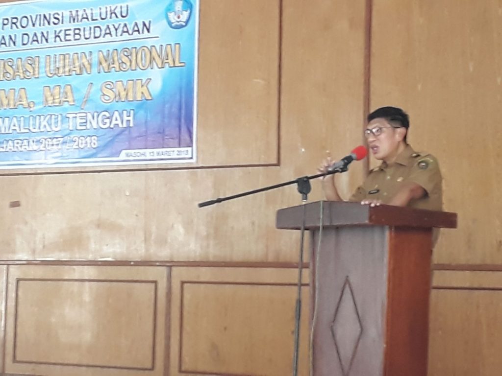 Thio Heran di Malteng Penyelenggara UNBK Minim
