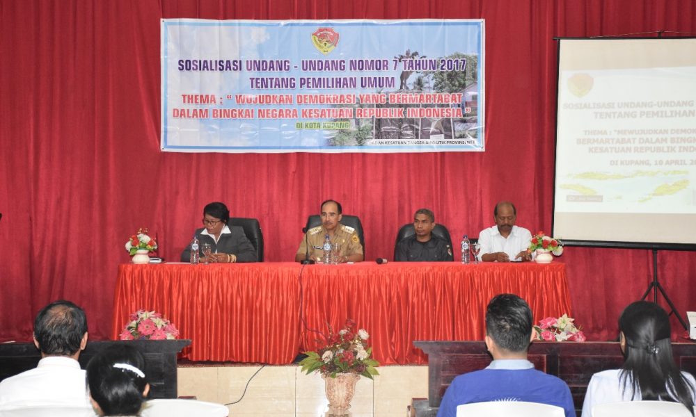 Tingkatkan Partisipasi Pemilih, Kesbangpol NTT Sosialisasi UU Pemilu