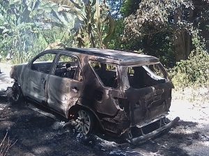 Mobil Wagub NTT Hangus Terbakar