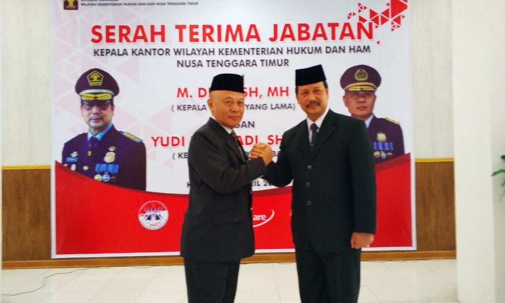 Yudi Kurniadi Resmi Kakanwil Kemenkumham NTT