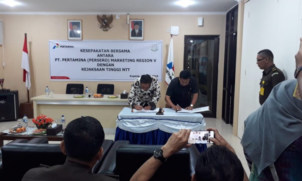 Kejati NTT dan Pertamina MOR V Jalin Kerjasama