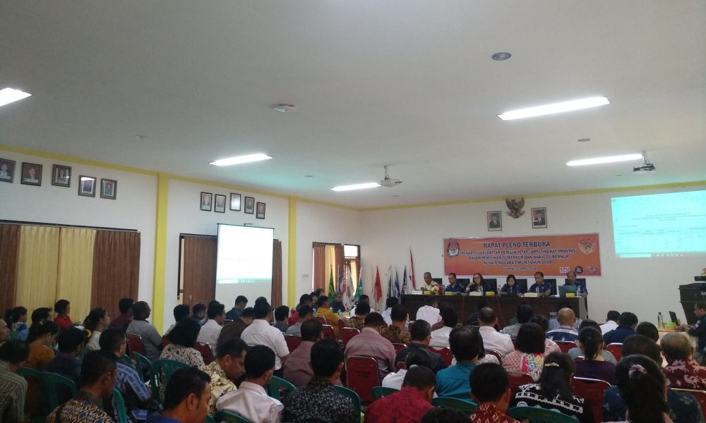 Penetapan DPT Pilgub NTT Ditunda, Ini Alasannya