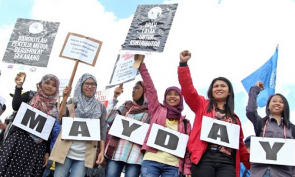 May Day, FMN Kupang Mimbar Bebas di Jl. El Tari