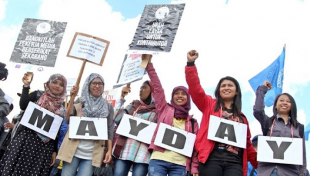 May Day, FMN Kupang Mimbar Bebas di Jl. El Tari