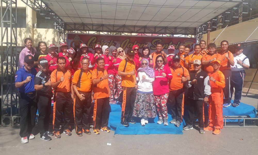 Polda Gelar Jalan Santai Libatkan Masyarakat, Hadiah Utama 9 Unit Motor