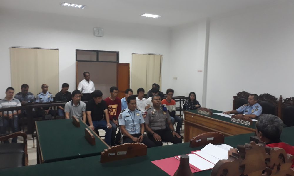 Hakim Vonis Tujuh Warga China Bersalah