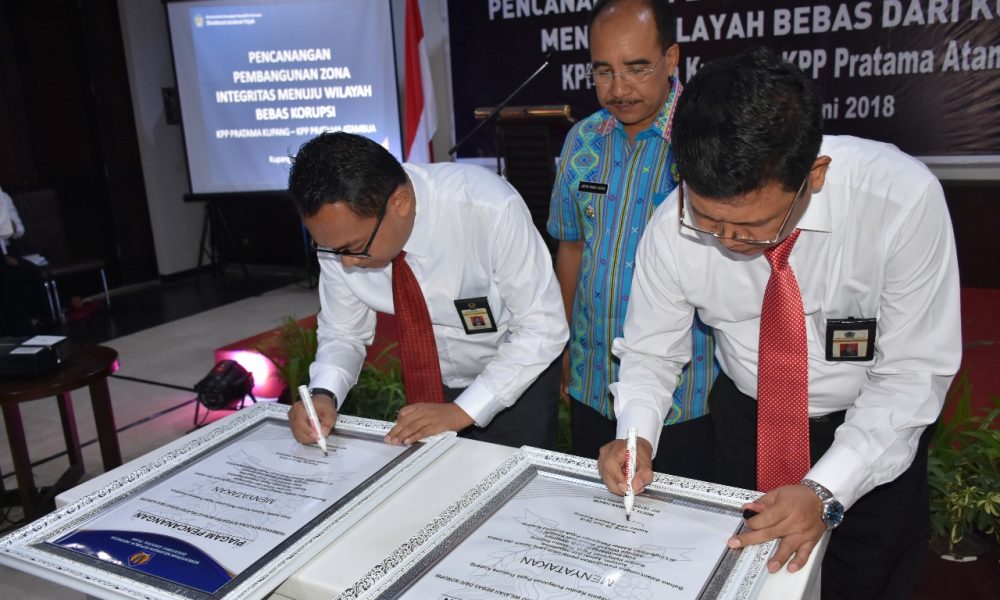 Pemkot-KPP Kupang Canangkan Zona Integritas Bebas Korupsi Pemkot-KPP Kupang Canangkan Zona Integritas Bebas Korupsi