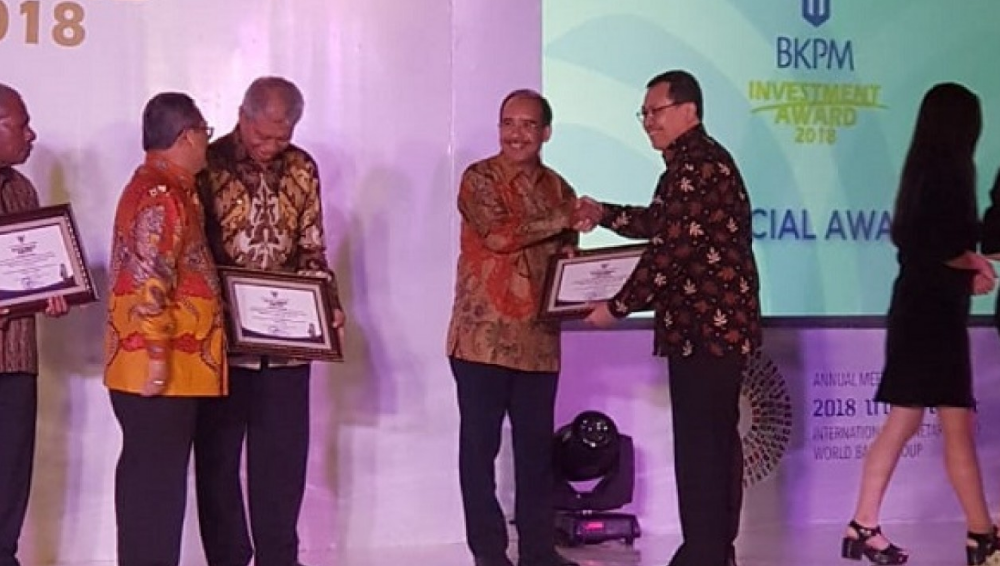Penyelenggara PTSP Terbaik, Wali Kota Kupang Dapat Award dari BKPM Pusat