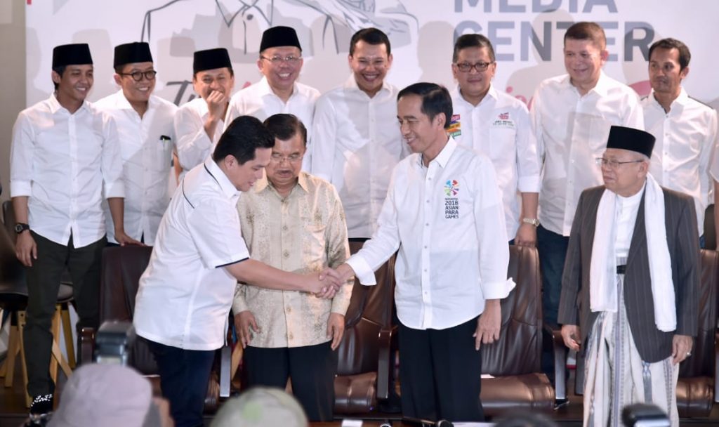 Erick Thohir Resmi Jadi Ketua Tim Sukses Jokowi-Ma'ruf