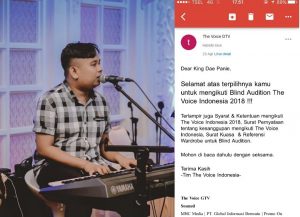 King Dae Panie Terpilih Audisi The Voice Indonesia di Jakarta