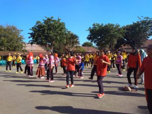 Bhayangkari NTT Jalan Sehat dan Senam Bersama