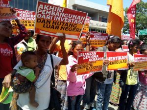 Tuntut Penyelesaian Masalah Agraria, FPR Datangi Mapolda dan DPRD NTT