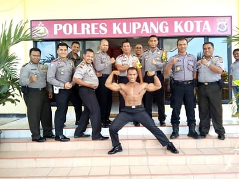 Bripka Daniel Ndoen Ikut Lomba Binaraga Internasional