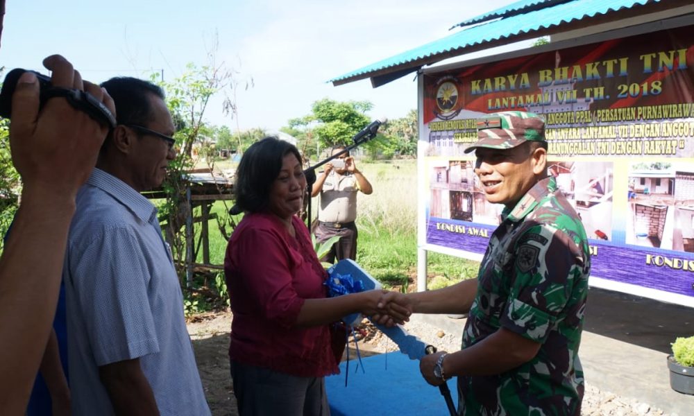 Lantamal Kupang Renovasi Rumah Purnawirawan Marinir