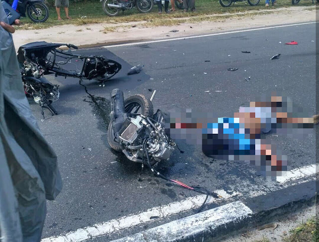 Lakalantas di Jl. Sudirman Kuanino, Dua Pemotor Tewas