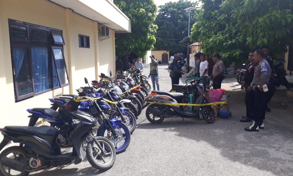 Polisi Amankan 15 Unit Motor Curian, Amankan 5 Pelaku