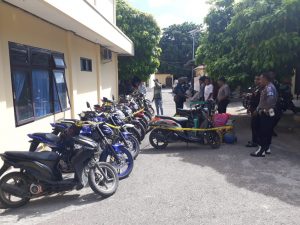 Polisi Amankan 15 Unit Motor Curian, Amankan 5 Pelaku