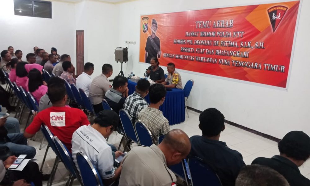 Sukseskan Program Kapolri, Brimobda NTT Gandeng Media
