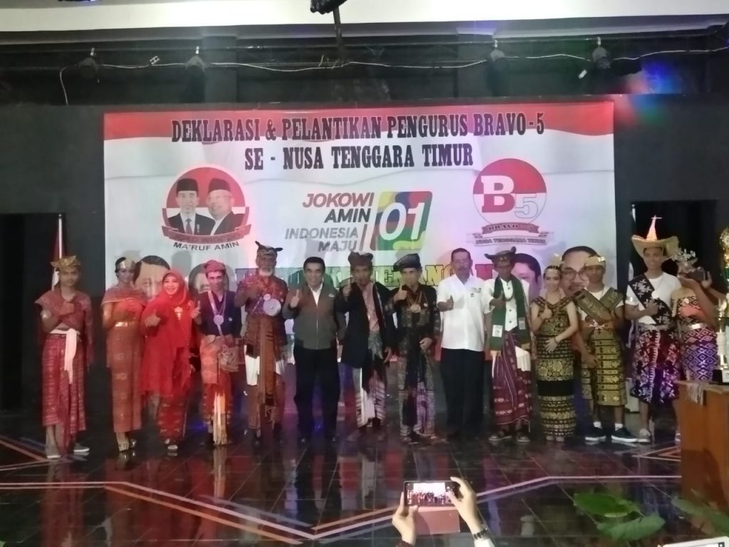 Dukung Jokowi-Amin di NTT, Bravo 5 Target Menang 80 Persen