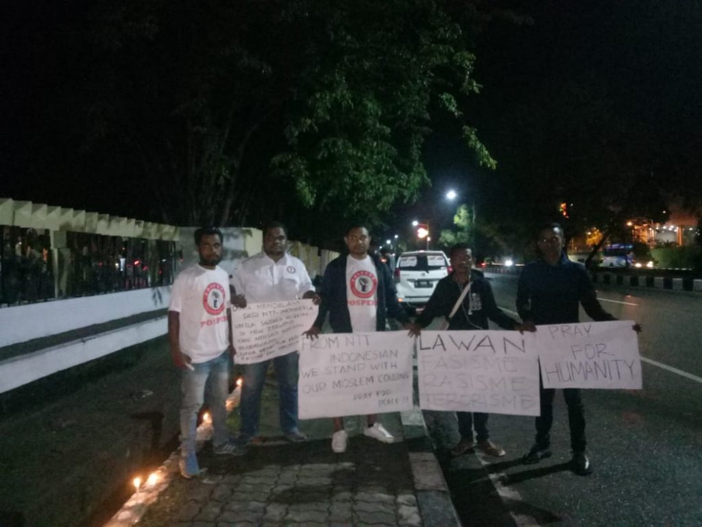 Pospera NTT Gelar Aksi Solidaritas untuk Korban Penembakan di Selandia Baru