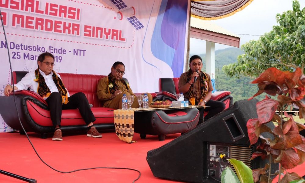 AHP dan Menkominfo Sosialisasi "Indonesia Merdeka Sinyal" di Ende
