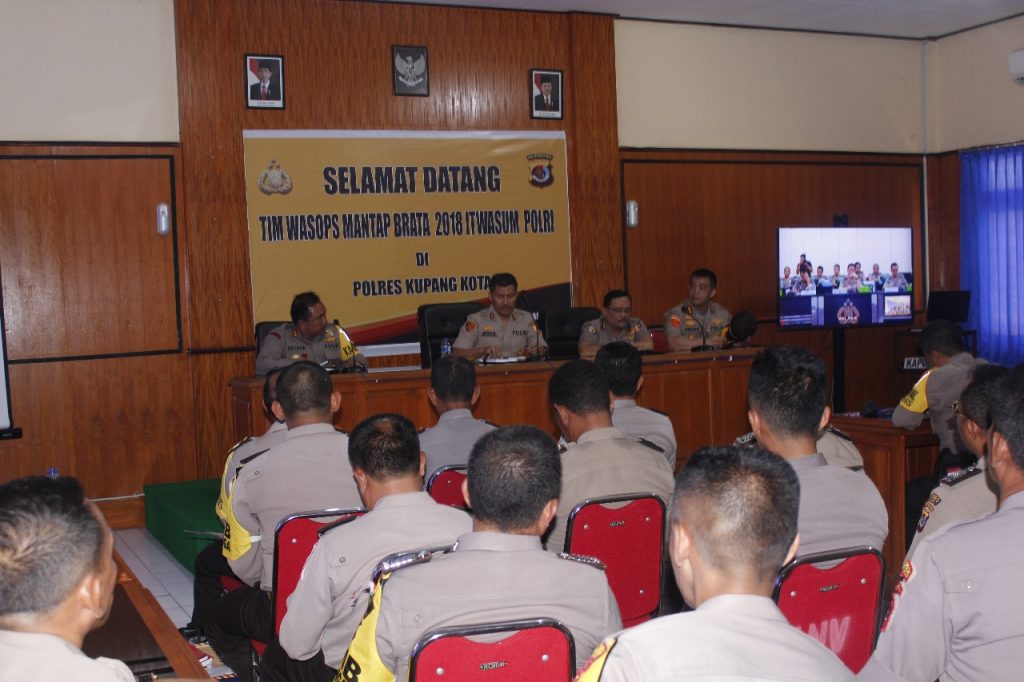 Tim Mabes Polri Kunjungi Polresta Kupang, Ingatkan Netralitas di Pemilu