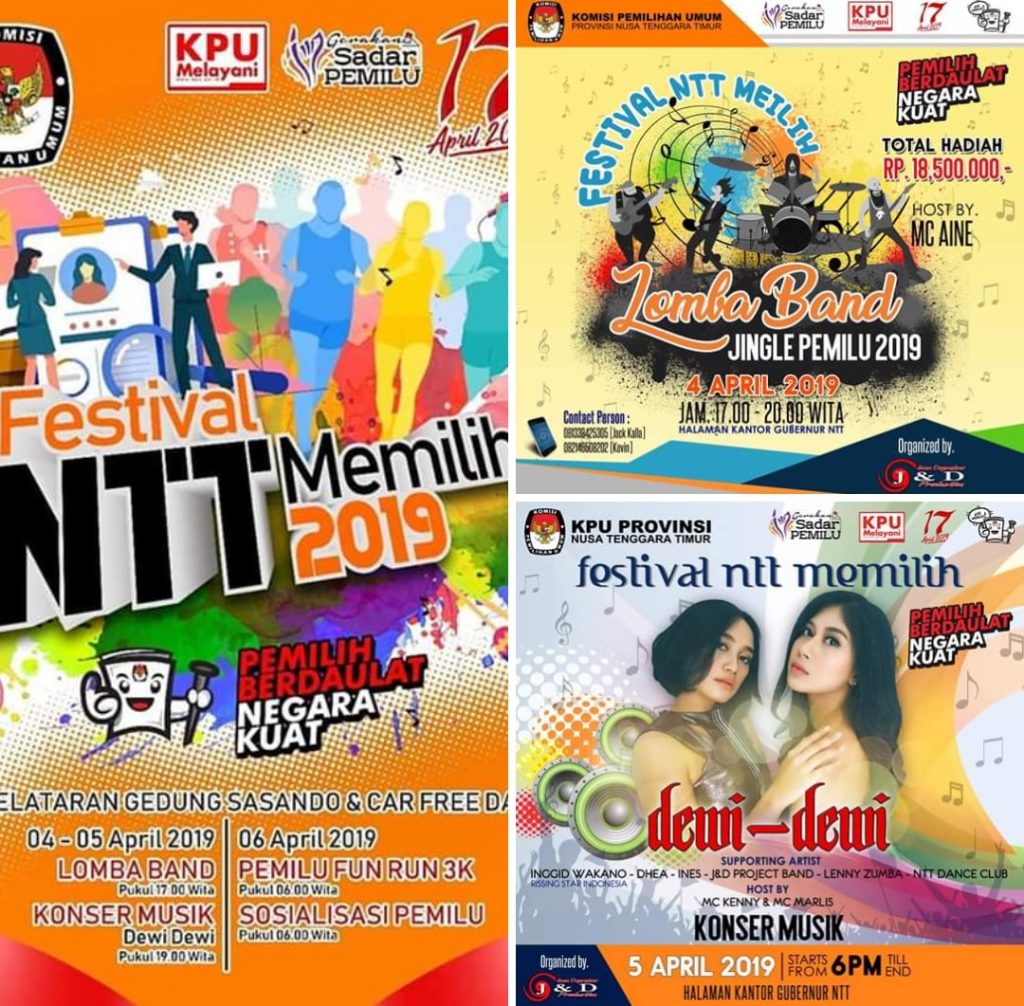 Sosialisasi Pemilu 2019, KPU Gelar Festival NTT Memilih