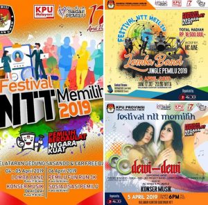 Sosialisasi Pemilu 2019, KPU Gelar Festival NTT Memilih