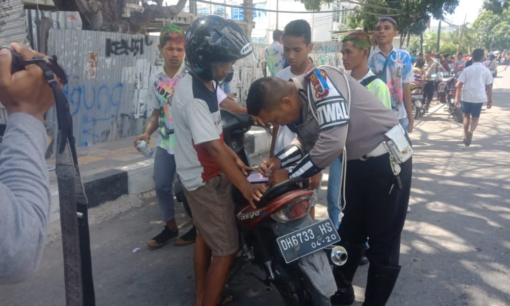 Rayakan Kelulusan, Berkendara Tanpa Helm, Ratusan Motor Diamankan