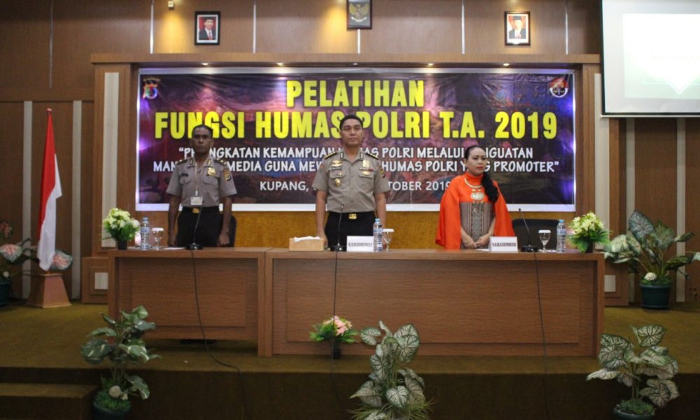 Kabid Humas Polda NTT Buka Pelatihan Fungsi Humas Polri