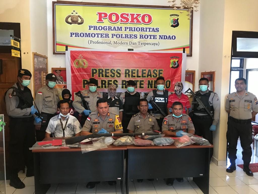 Polsek Rote Barat Laut Ungkap Kasus Pembunuhan Berencana, Eksekutor Gunakan Senpira, Dibayar Rp 20 Juta