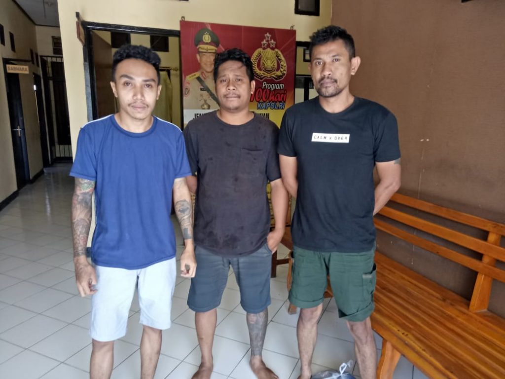 Tiga Penganiaya Polisi Dijebloskan ke Rutan Kupang
