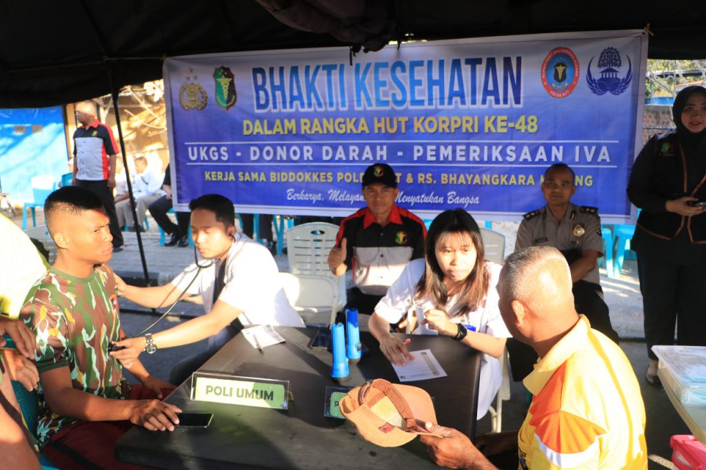 Polda NTT Gelar Bakti Kesehatan di CFD Kupang