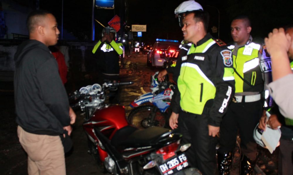 Polantas Razia Malam di Kupang, Puluhan Kendaraan Terjaring