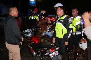 Polantas Razia Malam di Kupang, Puluhan Kendaraan Terjaring