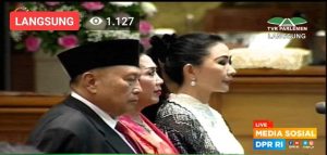 Julie Sutrisno Laiskodat Resmi Gantikan Johny Plate di DPR RI