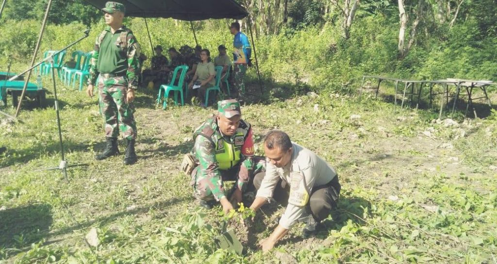Peringati HUT Ke-59, Korem Wira Sakti Kupang Gelar Penghijauan di Fatukoa