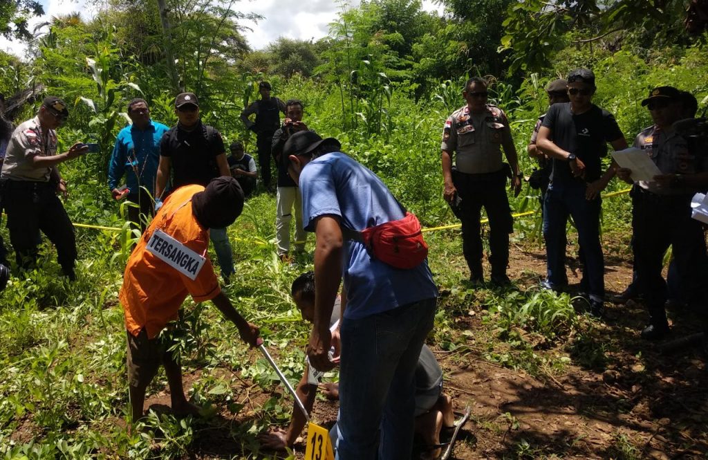 Rekonstruksi Pembunuhan Damianus Puay di Kupang Tengah, 20 Adegan Diperankan