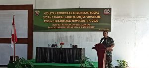 Kodim 1604/Kupang Sosialisasi Cegah Radikalisme dan Separatisme