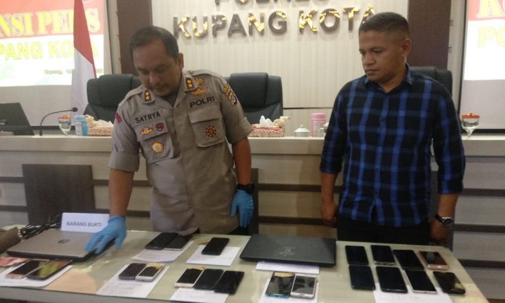 Polisi Tangkap Tiga Residivis, Amankan 20 HP dan Laptop, Korban Diimbau Buat Laporan