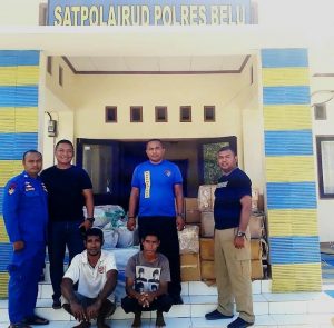 Selundup Rokok ke Timor Leste, Polairud Polda NTT Amankan Dua Nelayan Belu
