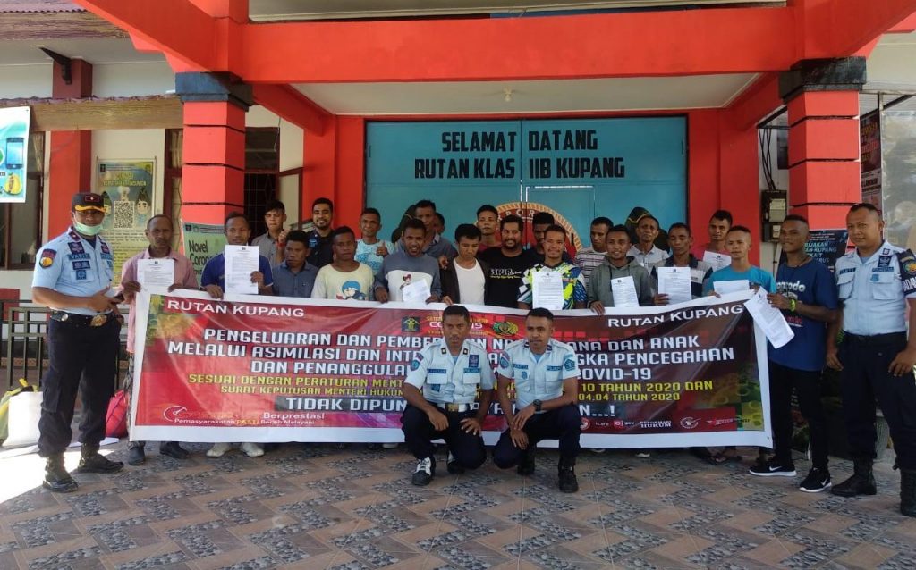 Cegah Corona, 21 Napi di Rutan Kupang Dibebaskan