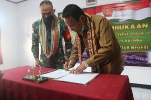 Kodim Kupang Gelar TMMD Ke-108 di Desa Oebesi
