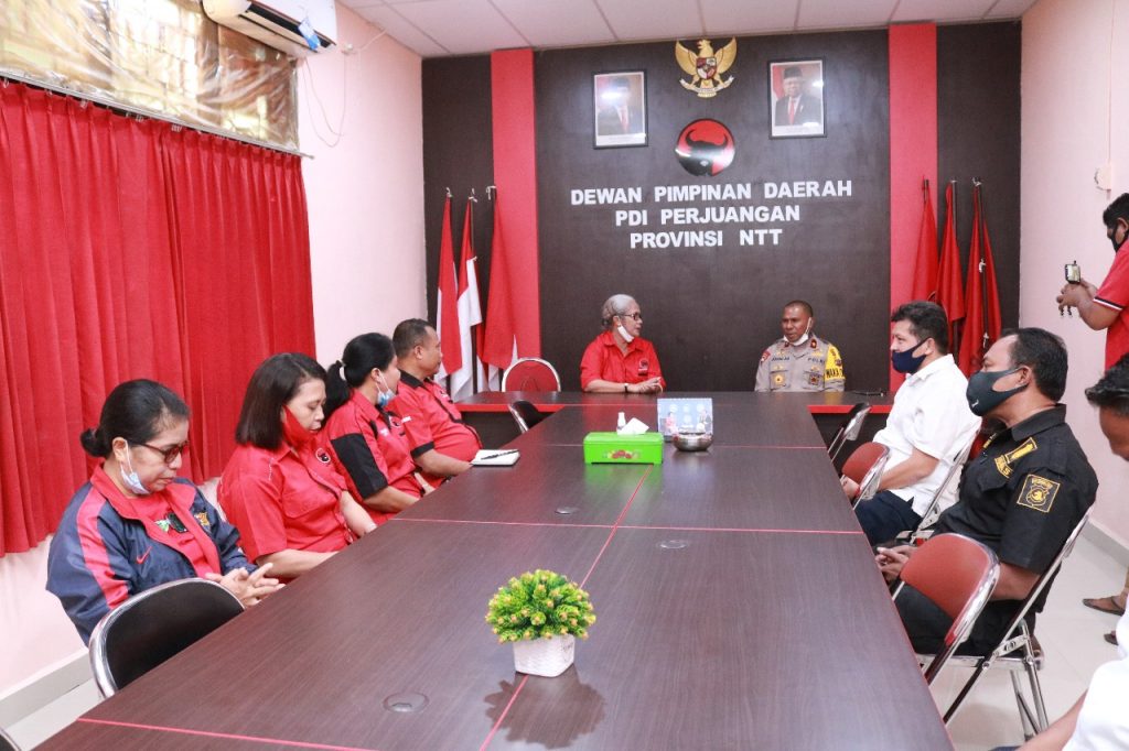 Sinergitas Polri-Parpol, Wakapolda NTT Sosialisasi Satgas Nusantara di PDIP