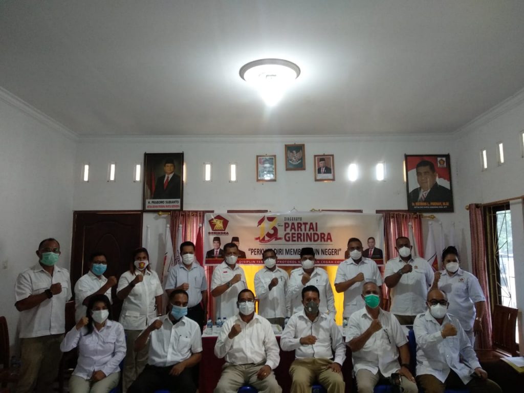 HUT Partai Gerindra di Kupang, Prioritas Rakyat Terdampak Covid dan Bencana Alam