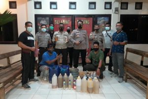 Razia di Kupang, Polisi Sita Ratusan Liter Miras Lokal