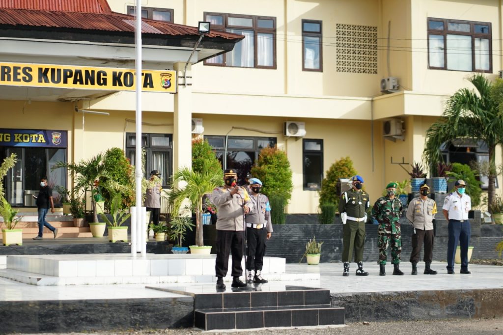 Polresta Kupang Apel Kesiapan Pengamanan Malam Takbiran dan Salat Id