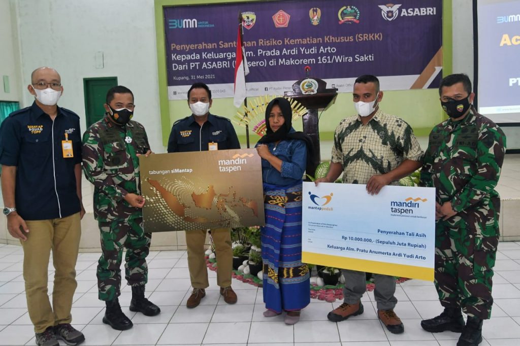 Putra NTT Gugur di Papua, ASABRI Serahkan Santunan Rp 450 Juta kepada Ahli Waris Prada Ardi