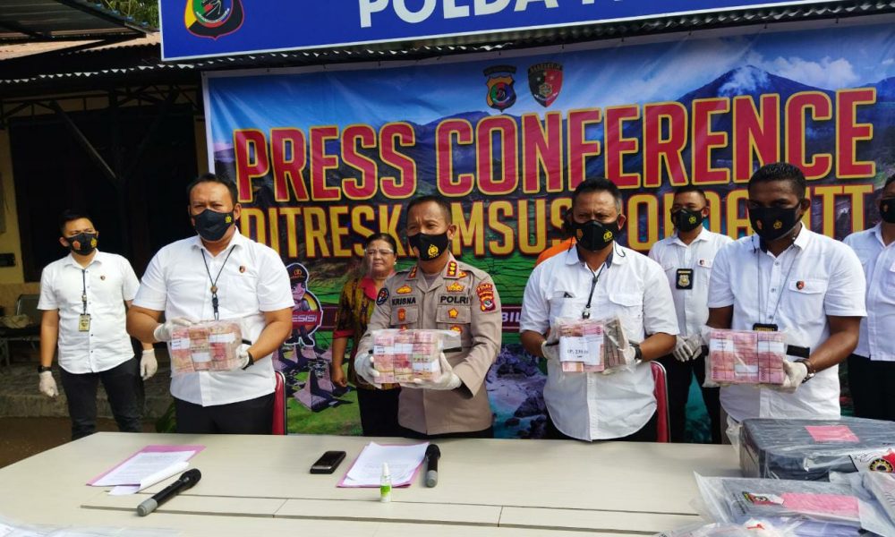 Polda NTT Ungkap Investasi Bodong, 1.800 Nasabah Setor Rp 28 Miliar, Uang Rp 1,1 Miliar Disita