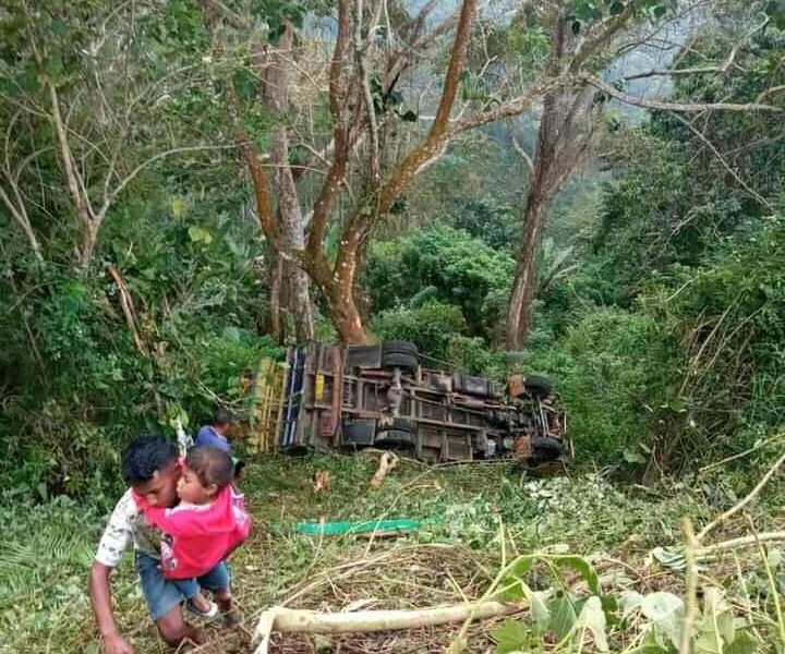 Truk Terbalik ke Jurang, 4 Penumpang Tewas, 6 Luka-luka